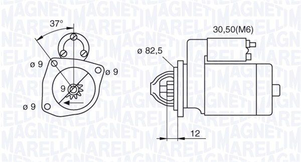 MAGNETI MARELLI starteris 063521082390